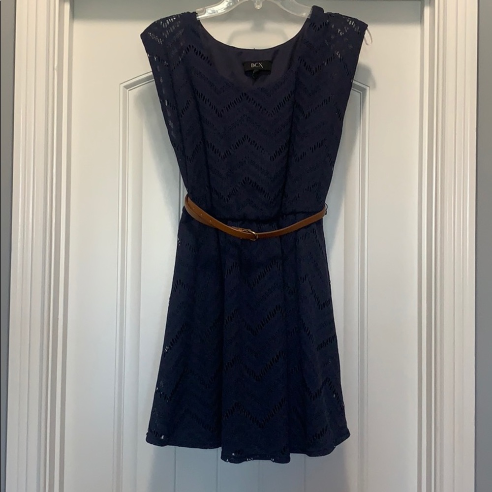 BCX navy lace dress